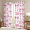 Homewish Pink Bowknot Blackout Curtains, 175 x 140 cm (H x W), 2 Panels view 3