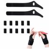 Cosblisvia 12-Piece Arthritis Glove Set with Right and Left Thumb Supports, for Crocheting, Knitting and Sewing (Black) view 1