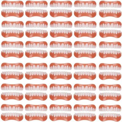 False Teeth Veneers, Cosmetic Tooth Covers, Temporary Dentures, 01, 30 Pairs