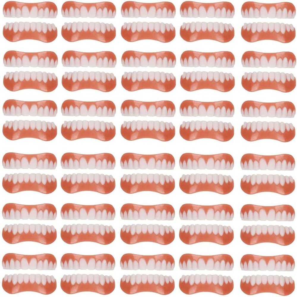 False Teeth Veneers, Cosmetic Tooth Covers, Temporary Dentures, 01, 30 Pairs