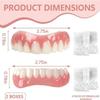 False Teeth Veneers, Cosmetic Tooth Covers, Temporary Dentures, 01, 30 Pairs view 3