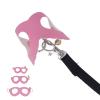 Bonbela Hamster Harness and Leash Set, Soft Faux Leather with Nylon Leash, Adjustable Sizes S M L for Hamsters, with Bell for Pet Safety (Pink) view 1