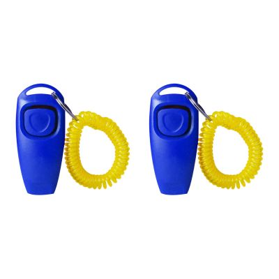 LAIOUSN 2-Pack Ergonomic Dog Clicker Whistle Training Set