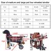 Adjustable 4-Wheel Dog Wheelchair for Pets with Limited Mobility view 3