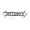 Heavy-Duty Dog Leash Spring with Shock Absorber, Stainless Steel, 22 kg Tensile Strength view 2