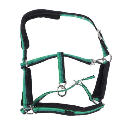 TengXiCLP Adjustable Nylon Horse Halter with Padded Chin and Neck, Size L