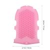 INOOMP 2-in-1 Silicone Massage Brush with Long, Dense Bristles for Body Scrubbing and Gentle Shower Massage view 2
