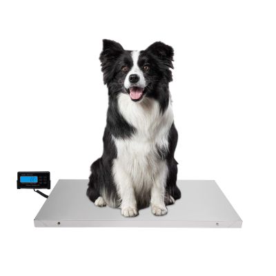 Owneed Pet Scale, 300 kg Capacity, Two Weighing Modes, LCD Screen, Four Weight Units, Parcel Scale for Pet Stores, Veterinary Clinics and Shipping Companies (103.553 cm)