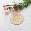 Wooden Newborn Hospital Bracelet Keepsake Holder with Engraved Baby Details view 4