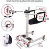 Multifunctional Patient Transfer Lift with Padded Seat and Steel Transport Wheelchair view 4