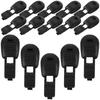 Nylon Cord Stoppers for Cyclists and Runners, 100 Pieces, Black view 1