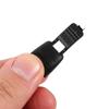 Nylon Cord Stoppers for Cyclists and Runners, 100 Pieces, Black view 3
