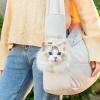Mini Dog Carrier Bag with Safety Closure, Gray view 3
