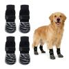 PETLESO 2 Pairs Anti-Slip Dog Socks with Adjustable Straps, XL view 1
