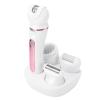 5-in-1 Women's Epilator, Cordless Wet & Dry, Facial Massage, Pedicure, Light Pink view 1