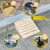 Threshold Ramp, Non-Slip Wooden Entry Ramp for Wheelchairs, 3–8-Inch Heights view 3