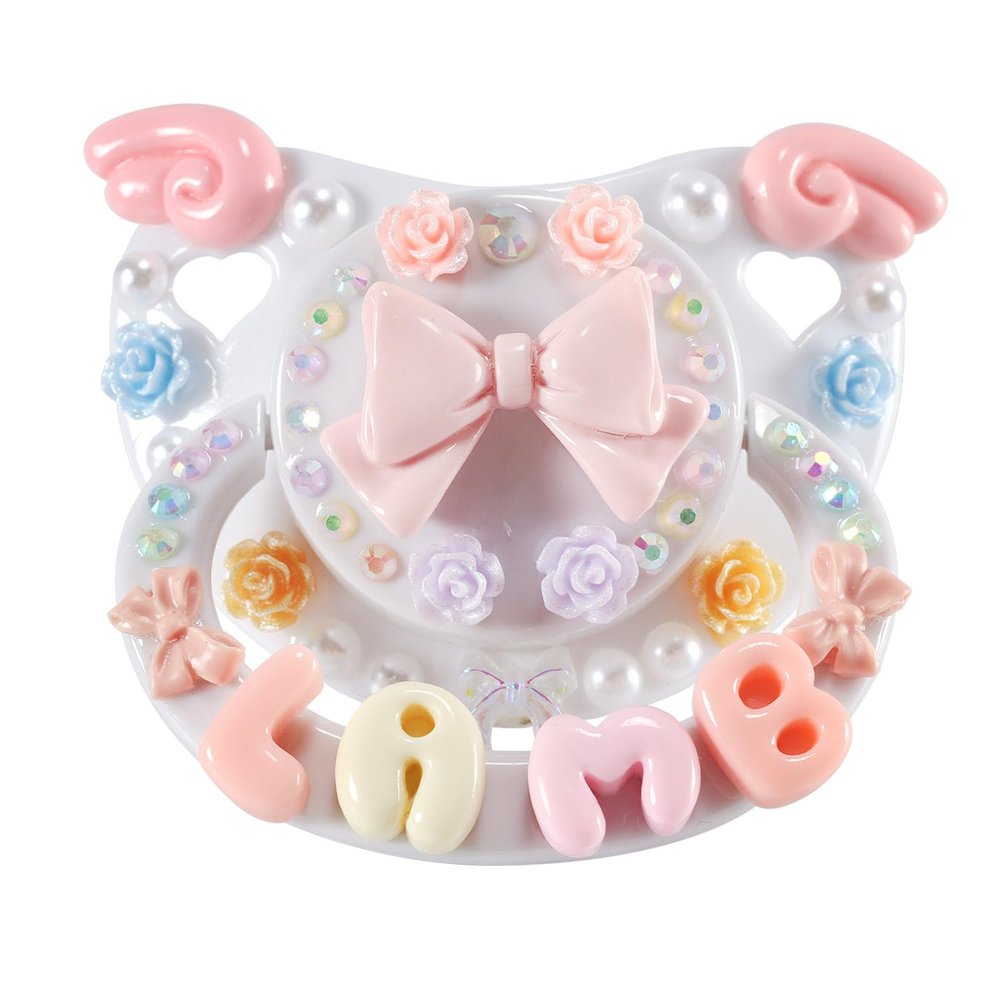 CutiePlusU Large-Size Pacifier with Big Shield, White
