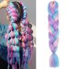 ZXTGBQ 2-Piece 24-Inch Jumbo Braid Extensions, Kanekalon Synthetic Hair, 3-Color Blend view 1