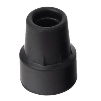 Replacement Walking Cane Tips, Rubber Tip, Black, 16/28 mm (1940B, 19 mm)