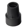 Replacement Walking Cane Tips, Rubber Tip, Black, 16/28 mm (1940B, 19 mm) view 1