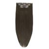 Edge Clip-In Human Hair Extensions, 7-Piece Remy Set, Invisible PU, Straight, Dark Brown, 20 in view 1
