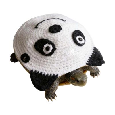 Handmade Panda Sweater for Pet Turtles