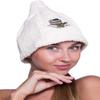 Sotra 100% Cotton Terry Sauna Cap, Unisex, White view 2