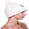 Sotra 100% Cotton Terry Sauna Cap, Unisex, White view 3