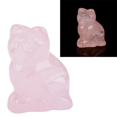 Taidda Rose Quartz Kitten Healing Stone