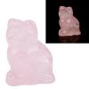 Taidda Rose Quartz Kitten Healing Stone view 1