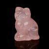 Taidda Rose Quartz Kitten Healing Stone view 2