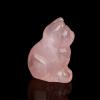 Taidda Rose Quartz Kitten Healing Stone view 4