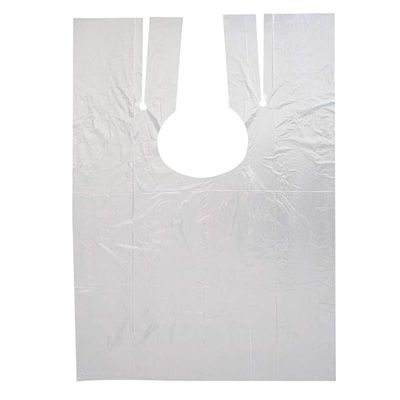 minkissy 100-Pack Disposable Hairdressing Capes, PE 110 x 150 cm