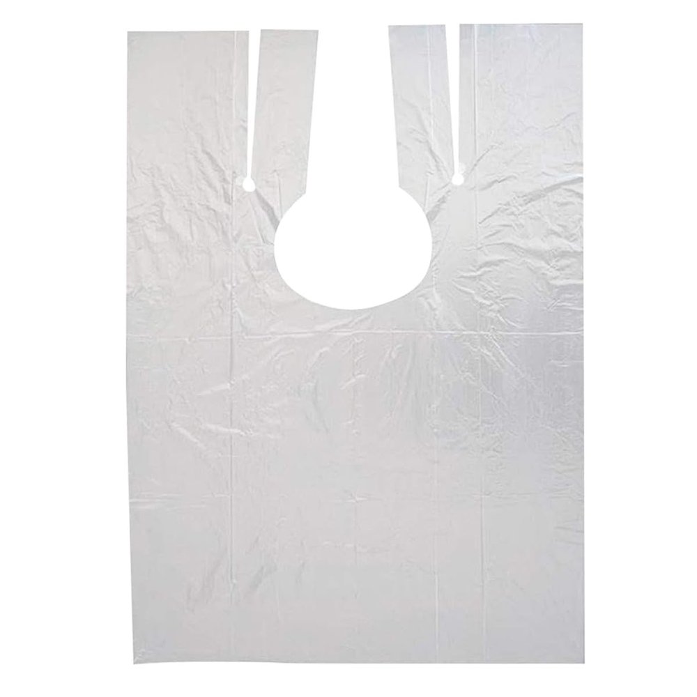 minkissy 100-Pack Disposable Hairdressing Capes, PE 110 x 150 cm