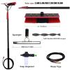 Telescopic Window Cleaning Brush with Squeegee and Soap Dispenser for Solar Panels and High Windows view 2