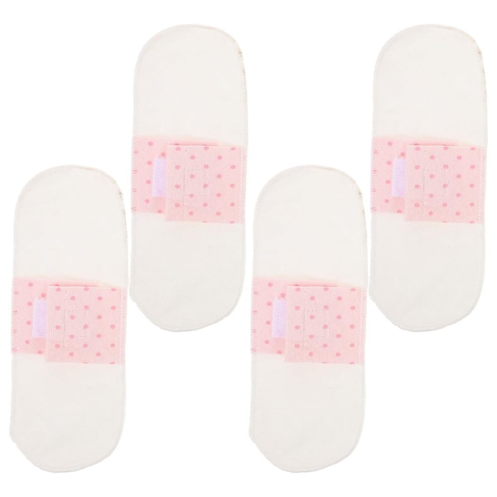Washable Cotton Cloth Panty Liners for Women, 4-Pack