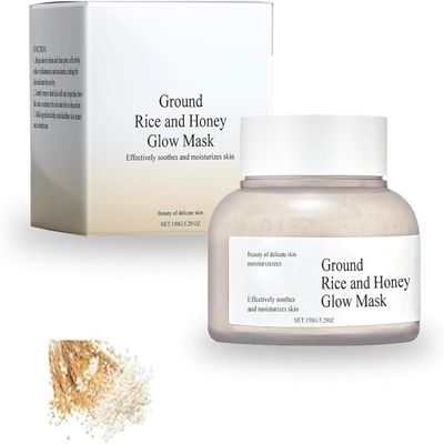 Radiance Mask with Ground Rice and Honey, Rinse-Off Exfoliating Face Mask