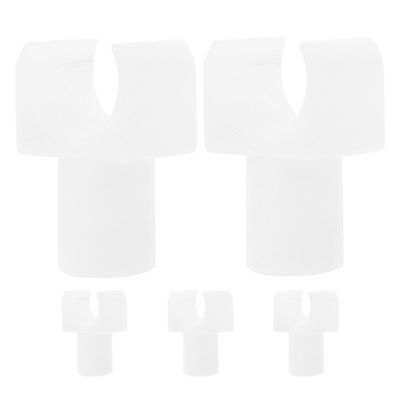 White Seat Rail Guides for Wheelchairs and Transport Chairs, 5 Pieces