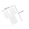 White Seat Rail Guides for Wheelchairs and Transport Chairs, 5 Pieces view 2