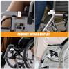White Seat Rail Guides for Wheelchairs and Transport Chairs, 5 Pieces view 3