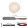 SHINEOFI Sourdough Starter Accessory Kit with Breathable Cloth Covers, Thermometer Strips and Date Marking Rings view 2