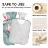 Peony Floral Hot Water Bottle with Soft Velvet Cover, for Menstrual Cramps and Pain Relief, Size M view 4