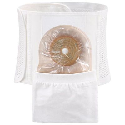 Stoma Support Belt, Adjustable Stoma Bandage, Postoperative Support, Helps Protect Stoma Pouch (Large)