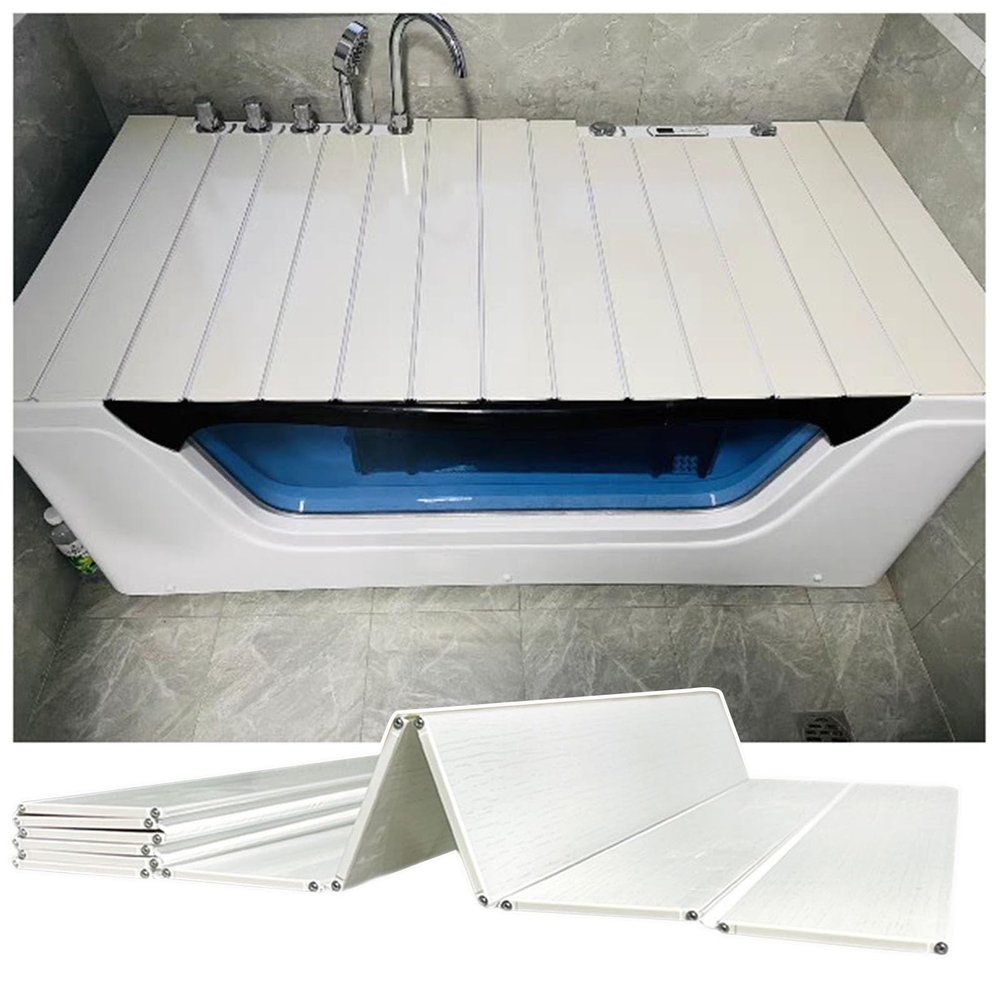 Multifunctional Folding PVC Bathtub Tray, 0.6 cm Thick