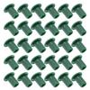 IWOWHERO 48-Piece PVC Garden Tube Caps for Plant Supports, Green view 1
