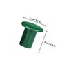 IWOWHERO 48-Piece PVC Garden Tube Caps for Plant Supports, Green view 2