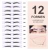 Eyebrow Powder Stamp Set, Waterproof, Long-Lasting, Dark Brown #03 view 3