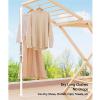 Generic Adjustable Freestanding Clothes Drying Rack, Folding Indoor Drying Station with Height-Adjustable Wings, Space-Saving Dryer for Balcony and Laundry Room view 4