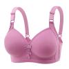 Uwdiohq Women's Wire-Free Push-Up Bralette, V-Neck, Lace, Adjustable Straps, Purple, S view 1