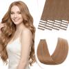 SEGO Tape Extensions Human Hair Hairpiece 20 Pieces 100% Remy Hair Skin Weft 55 cm - 30 g #06 view 1